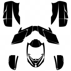 Can-Am Bombardier DS650 2000 2001 2002 2003 2004 2006 2007 Graphic Templates