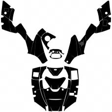 Honda RINCON Full Kit Graphic Templates