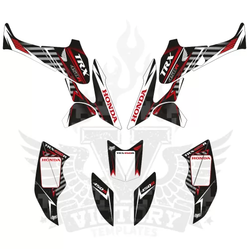 Honda TRX 450 Black EDITABLE DESIGNS Graphic Templates Honda TRX 450 Black EDITABLE DESIGNS Graphic Templates
