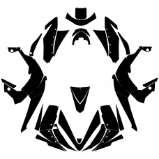 Kawasaki KFX 450 450R 2008 2009 2010 2011 2012 2013 2014 Full Kit Graphic Templates