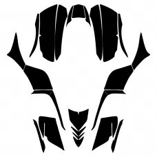 KAWASAKI KFX 700 2004 2005 2006 2007 2008 2009 2010 2011 Full Kit Graphic Templates