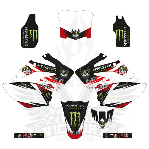 Honda CRF 250R 07 08 Monster EDITABLE DESIGNS Graphic Templates Honda CRF 250R 07 08 Monster EDITABLE DESIGNS Graphic Templates