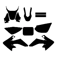 Honda CRF 50 2004 2005 2006 2007 2008 2009 2009 2010 2011 2012 2013 Graphic Templates