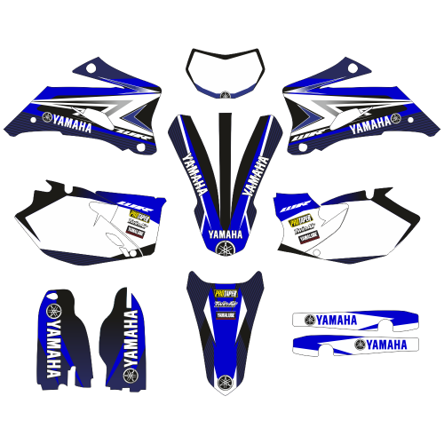 Yamaha WRF 250 2007-2014 EDITABLE DESIGNS Graphic Templates