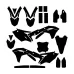 KAWASAKI KXF 250 2017 Graphic Templates