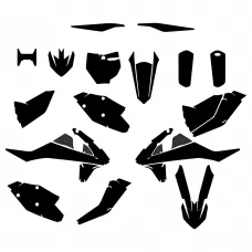 KTM SX 125 2017 Graphic Templates