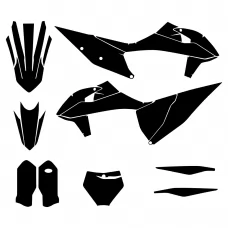 KTM SX SXf Range FE-18 2019 Graphic Templates