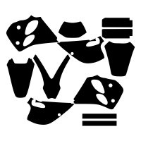 KTM All Models SX EXC 1993 1994 1995 1996 1997 Graphics Template
