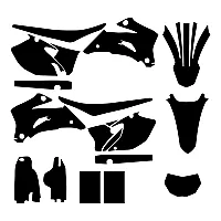 Yamaha WR 250 2007 2008 2009 2010 2011 2012 2013 Graphic Templates