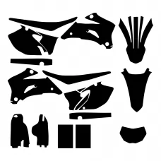 Yamaha WR 250 2007 2008 2009 2010 2011 2012 2013 Graphic Templates