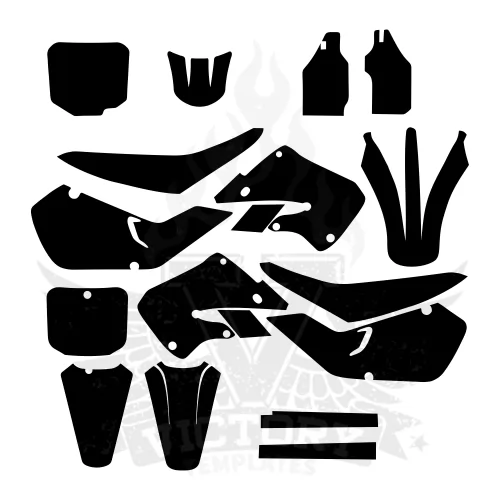 HONDA CR 125 250 1997 1998 1999 Graphic Templates HONDA CR 125 250 1997 1998 1999 Graphic Templates