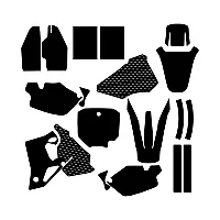 Honda CR 80 1996 1997 1998 1999 2000 2001 2002 Graphic Templates