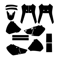 Honda XR 400 1996 1997 1998 1999 2000 2001 2002 2003 2004 Graphic Templates