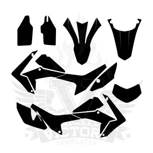 HONDA CRF 250L Graphic Templates HONDA CRF 250L Graphic Templates
