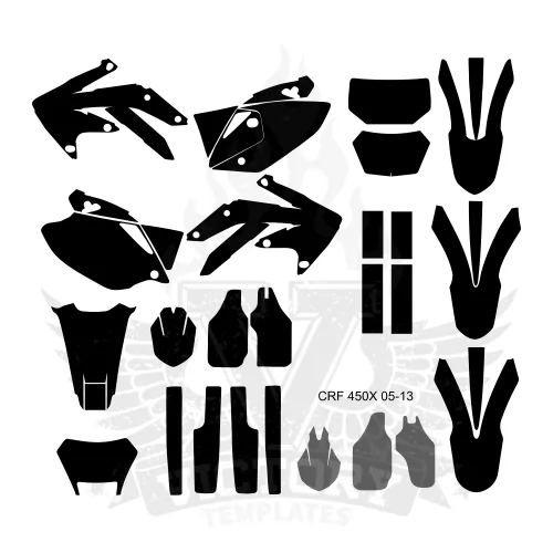 Honda CRF 450X 2005 2006 2007 2008 2009 2010 2011 2012 2013 2014 2015 2016 Graphic Templates Honda CRF 450X 2005 2006 2007 2008 2009 2010 2011 2012 2013 2014 2015 2016 Graphic Templates