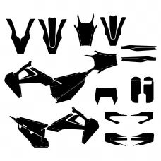 Husqvarna TC FC 2019 2020 2021 2022 Graphic Templates