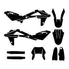 Husqvarna TE 510 2002 2003 2004 2005 2006 2007 2008 2009 2010 Graphics Template