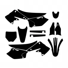 Kawasaki KXF 250 2004 2005 Full Kit Graphic Templates