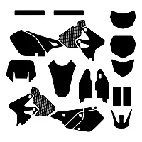 Kawasaki KLX 400 2000 2001 2002 2003 2004 Graphic Templates