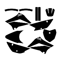 Kawasaki KLX 110 2010 2011 2012 Graphic Templates
