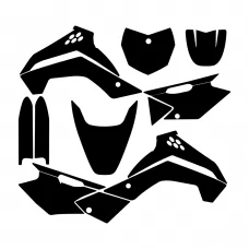 Kawasaki KLX 140 2008 2009 2010 2011 2012 Graphic Templates