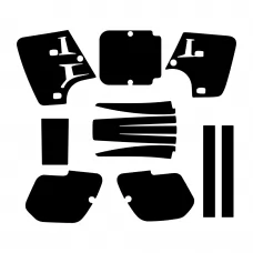 Kawasaki KX 500 1987 Graphic Templates