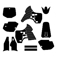 Kawasaki KX 500 1999 2000 2001 2002 2003 2004 Graphic Templates