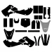 KAWASAKI KX 65 2000-2019 (Full Kit) Graphic Templates