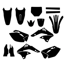 Kawasaki KXF 450 2006 2007 2008 Graphic Templates