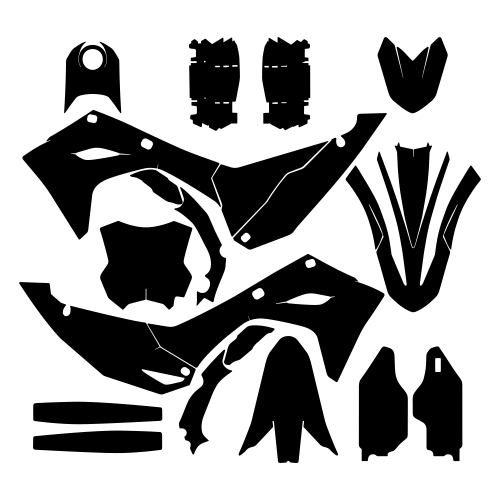 Kawasaki KXF 450 2024 2025 (Full Kit) Graphics Template Kawasaki KXF 450 2024 2025 (Full Kit) Graphics Template
