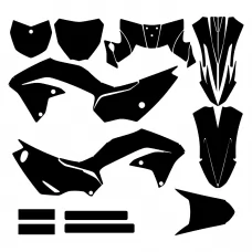 KAWASAKI KLX 230R 2020 2021 2022 2023 2024 Graphics Template