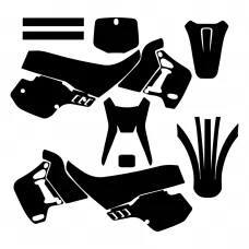 Kawasaki KDX 200 1989 1990 1991 1992 1993 1994 Graphic Templates