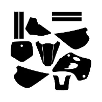Kawasaki KX 80 1994 1995 1996 1997 Graphic Templates