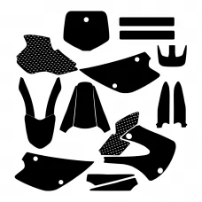 Kawasaki KX 80 1998 1999 2000 2001 2002 2003 2004 Graphic Templates