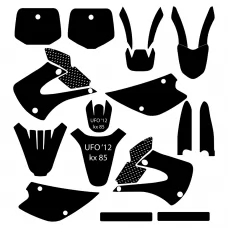 Kawasaki KX 85 2005 2006 2007 2008 2009 2010 2011 2012 Graphic Templates