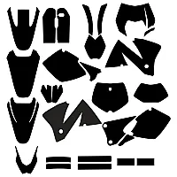KTM EXC 2001 2002 Full Kit Graphic Templates