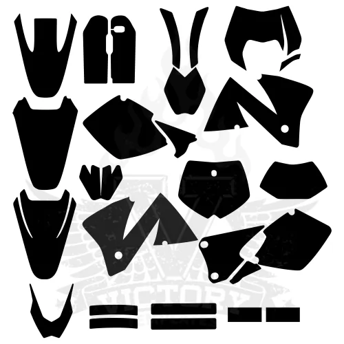 KTM EXC 2001 2002 Full Kit Graphic Templates KTM EXC 2001 2002 Full Kit Graphic Templates