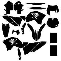 KTM EXC 450 2008 2009 2010 2011 Graphic Templates