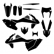 KTM XC-W 125 2017 Graphic Templates