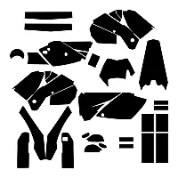KTM EX 450 2005 2006 2007 Graphic Templates