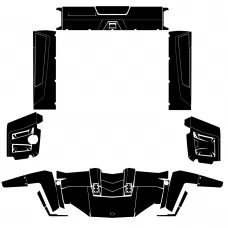 Polaris Ranger 500 700 EFI 2009 2010 2011 2012 Graphic Templates