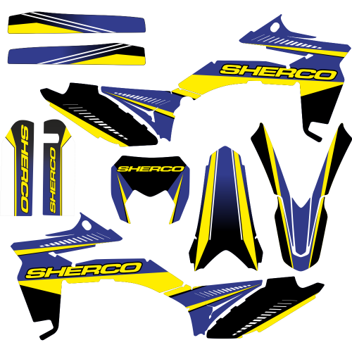 SHERCO 250 300 2012 2013 2014 2015 2016 Ranger EDITABLE DESIGNS Graphic Templates