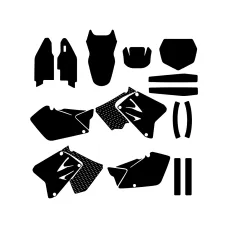 Suzuki RM 125 250 2004 2005 2006 2007 2008 2009 2010 2011 2012 (Full kit) Graphic Templates