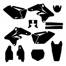 Suzuki RMZ 250 2007 2008 2009 Graphics Template