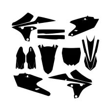 Yamaha YZF 450 2014 2015 2016 2017 Graphic Templates