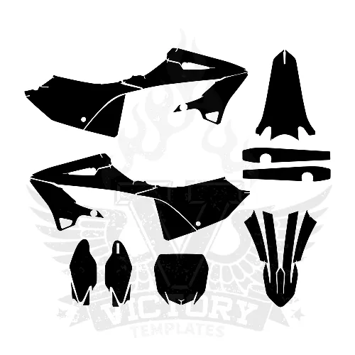 Yamaha YZ 125 250 2022–2026 Graphics Template Yamaha YZ 125 250 2022–2026 Graphics Template