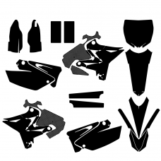 Yamaha YZ 125 250 UFO Restyled 2015 Graphic Templates
