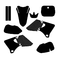 Yamaha YZF 400 1998 1999 Graphics Template