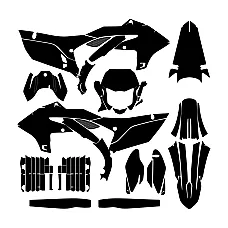 Yamaha WRF 250 2024 2025 2026 Graphics Template