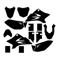 Yamaha TTR 50 2006 2007 2008 2009 2010 2011 2012 Graphic Templates